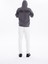 Kapüşonlu Sırtı Zero Baskılı Diagonel Sweatshirt 5