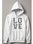 Özel Tasarım Love Baskılı Kapşonlu Çocuk Sweatshirt 13445 1