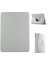 iPad AIR(2013)/IPAD 9.7-INÇ(2018)/IPAD 9.7-INÇ(2017)/IPAD Air 2 Hat Prınce Stand Kılıfı Tpu+Pu Otomatik Uyandırma/uyku 360 Derece Dönüş Tablet Kapağı-Gri (Yurt Dışından) 1