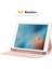 iPad AIR(2013)/IPAD 9.7-INÇ(2018)/IPAD 9.7-INÇ(2017)/IPAD Air 2 Hat Prınce Stand Kılıfı Tpu+Pu Otomatik Uyandırma/uyku 360 Derece Dönüş Tablet Kapağı-Gri (Yurt Dışından) 3