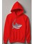 Köpekbalığı Baskılı Kapşonlu Çocuk Sweatshirt 12490 1