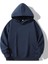 Lacivert Renkli Kapüşonlu Kanguru Cepli Oversize Sweatshirt 1