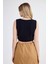 Sıfır Kol V Yaka Crop Modal Bluz 4