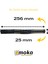 Piano Black Detaylı Krom Kulp 227 P02 - 256 mm 3