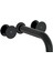 Liquid A4268939 Ankastre Uzun Lavabo Bataryası, Parlak Siyah 1