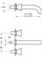 Liquid A4268939 Ankastre Uzun Lavabo Bataryası, Parlak Siyah 4