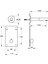 Origin A47110 Ankastre Kısa Temassız Lavabo Bataryası, Sıva Üstü, Krom 2