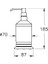 Base 300 A44143 Sıvı Sabunluk, Krom 4