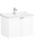 Root Classic 68722 Lavabo Dolabı, Kapaklı, Mat Beyaz, 80 cm 1