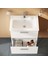 Mia 75071 Banyo Dolabı Seti Çekmeceli, Ayaklı, 60 cm, Parlak Beyaz 3