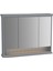 Valarte 62235 Aydınlatmalı Dolaplı Ayna, 100 cm, Mat Gri 1