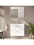 Mia 75024 Banyo Dolabı Seti, Çekmeceli, 80 cm, Parlak Beyaz 2