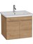 Quadrum 62540 Lavabo Dolabı, Kapaklı, 65 cm, Altın Meşe 1