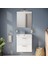 Mia 75021 Banyo Dolabı Seti, Çekmeceli, 60 cm, Parlak Beyaz 3