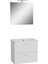 Ardea 67088 Banyo Dolabı Seti Çekmeceli, 70 cm, Parlak Beyaz 1