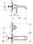 Suit A4278274 Sıva Üstü Ankastre Lavabo Bataryası, Soft Altın 2