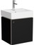 ArchiPlan 66557 Lavabo Dolabı, 45x38 cm, Mat Siyah / Sağ 1