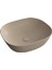 Plural 7810B474-0016 Kare Alçak Çanak Lavabo, VitrA Clean, 45 cm, Mat Kil Beji 1