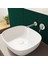 Outline 59994B401-0016 Kare Çanak Lavabo, 48 cm, Mat Beyaz 3