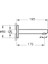 Root Round A4247034 Çıkış Ucu, Fırçalı Nikel 2