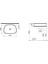 Outline 5993B483-0016 TV Çanak Lavabo, 63 cm, Mat Siyah 4