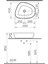 Outline 5991B420-0016 Asimetrik Lavabo, VitrA Clean, 56 cm, Mat Bej 4