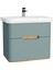 Sento 65877 Lavabo Dolabı 80 cm, çift çekmeceli, ayaksız, Mat Fiyord Yeşili 1