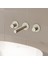 Origin A4258234 Ankastre Lavabo Bataryası, 3 Rozetli, Sıva Üstü, Fırçalı Nikel 2