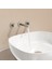 Origin A4258234 Ankastre Lavabo Bataryası, 3 Rozetli, Sıva Üstü, Fırçalı Nikel 3