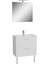 Mia 66100 Banyo Dolabı Seti Çekmeceli, Ayaklı, 70 cm, Parlak Beyaz 1