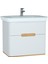 Sento 60824 Lavabo Dolabı, Çift Çekmeceli, 80 cm, Mat Beyaz 1