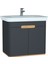 Sento 60809 Lavabo Dolabı, Kapaklı, 80 cm, Mat Antrasit 1