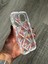 iPhone 12 Uyumlu Kılıf Şeffaf ve Hologram Yastık Desenli Silikon Kılıf 3