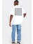 Karede Sevgi Beyaz Kısa Kollu Ön ve Arka Baskılı Oversize Erkek T-Shirt 1