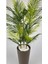 Yapay Areka Ağacı ve Bambu Gövdeli Salon Çiçeği, Bej, 150cm, Saksı, Beyaz 4