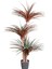 Tekno Trust Yapay Avize Çiçeği Bitkisi (Yucca Ağacı) 200 Yapraklı Yeşil-Bordo 170 Cm. 1