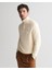Erkek Krem Regular Fit Yarım Fermuarlı Kazak 8030211.130 1