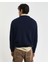 Erkek Lacivert Relaxed Fit Bisiklet Yaka Logolu Kazak 8030221.433 2