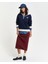 Kadın Lacivert Loose Fit Yarım Fermuarlı Logolu Sweatshirt 4201243.409 4