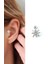 Zirkon Taş Detaylı 925AYAR Gümüş Tragus Helix Kikirdak Piercing 4