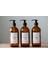 JUNİBELİW 3lü Set Beyaz Etiket Amber Cam Şişe Sabunluk Bulaşık Deterjanlık Çamaşır Suyu Sıvı Sabunluk 3X500ML BOŞ 1