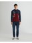 Erkek Lacivert Regular Fit Renk Bloklu Logolu Polo 2424330T.410 3
