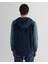 Erkek Lacivert Oversize Fit Kapüşonlu Logolu Gömlek 3824315T.410 2