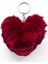 Peluş Kalp Anahtarlık, Tüylü,pofuduk, Soft, Sevgiliye Hediye Anahtarlık, Çanta Süsü Aksesuarı 2