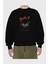 Thats It Bear Ön Baskılı Siyah Oversize Sweatshirt Erkek Kadın Bisiklet Yaka 2