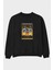 Rumble In The Darkside Ön Baskılı Siyah Oversize Sweatshirt Erkek Kadın Bisiklet Yaka 1