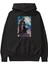 Batman (13) Ön Baskılı Siyah Oversize Kapüşonlu Sweatshirt Erkek Kadın 2