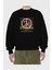 Stop War For Future Ön Baskılı Siyah Oversize Sweatshirt Erkek Kadın Bisiklet Yaka 2