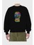 Karma Savage Ön Baskılı Siyah Oversize Sweatshirt Erkek Kadın Bisiklet Yaka 2