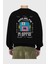 Save Me I Am Floppin Arka Baskılı Siyah Oversize Sweatshirt Erkek Kadın Bisiklet Yaka 2